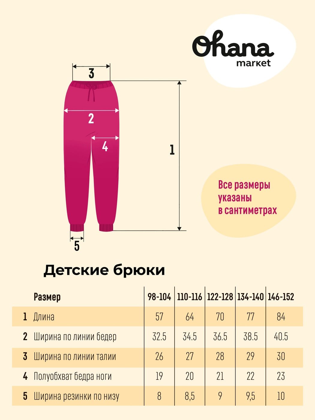 Брюки детские с карманами