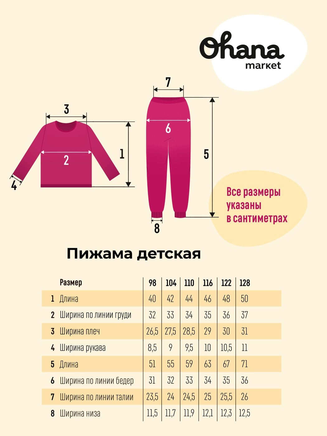 Пижама детская бело-жёлтая с пингвином
